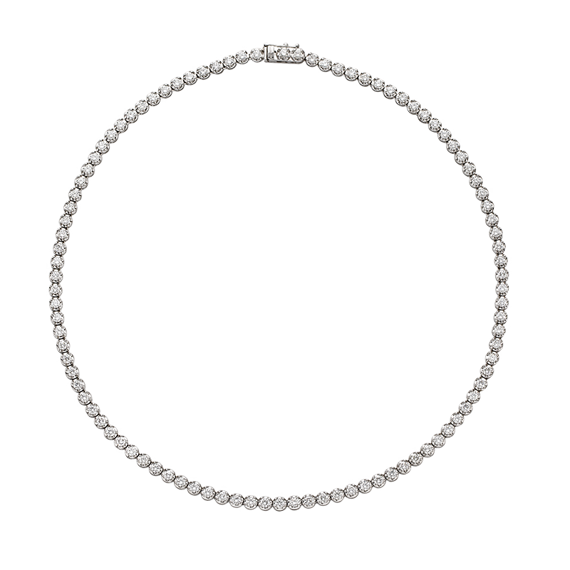 Full Round Diamond Necklace