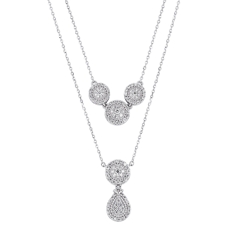 Pave set Diamond Necklace