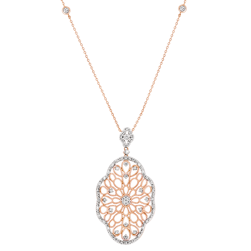 Intricately hand crafted Diamond Pendant (SOLD)