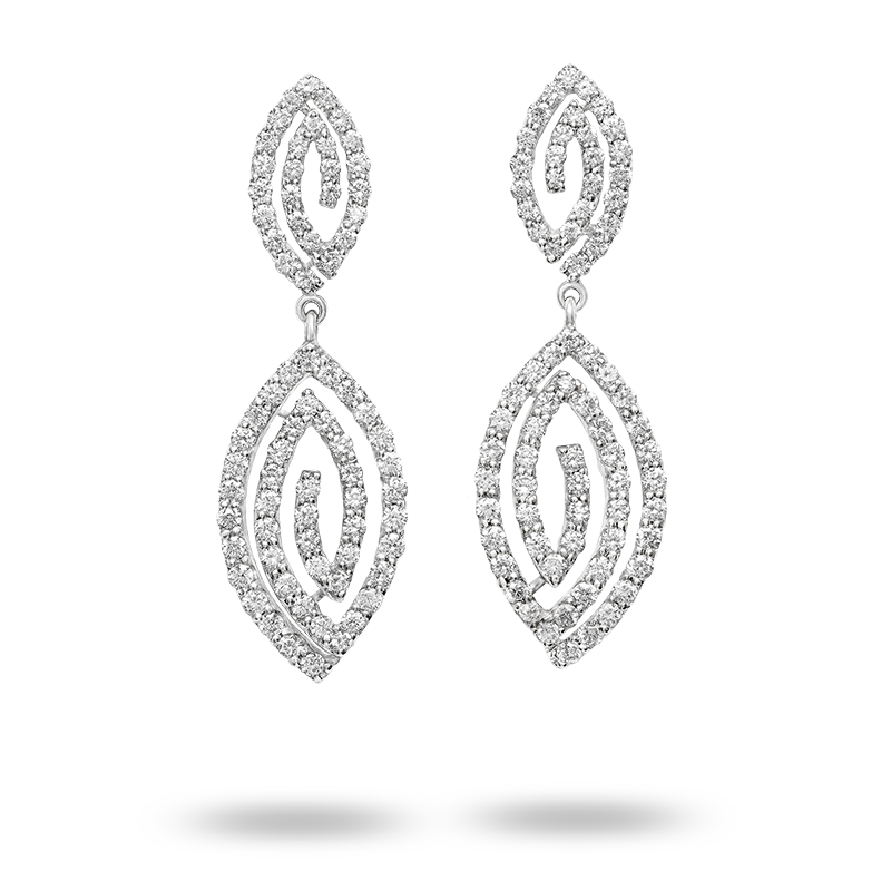 White Gold Diamond Earrings (SOLD)