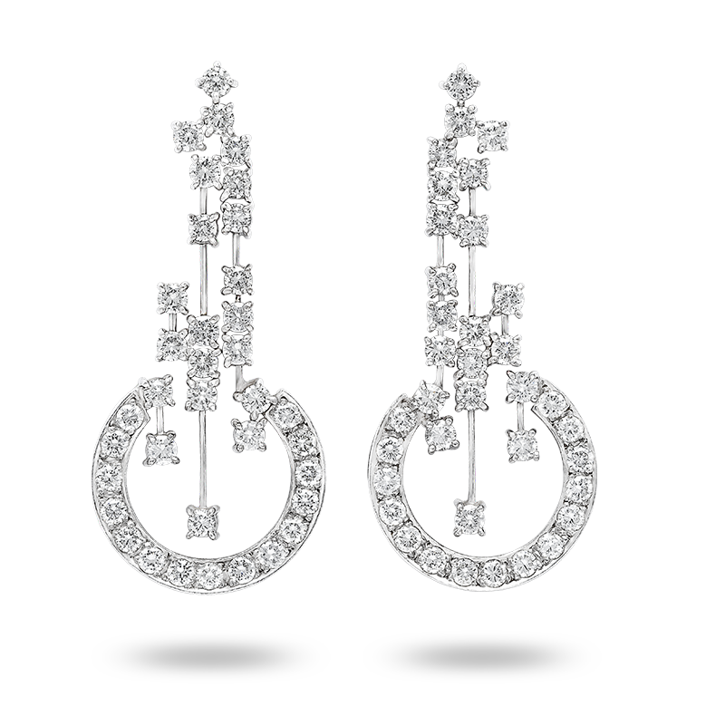 White Gold Diamond Earrings