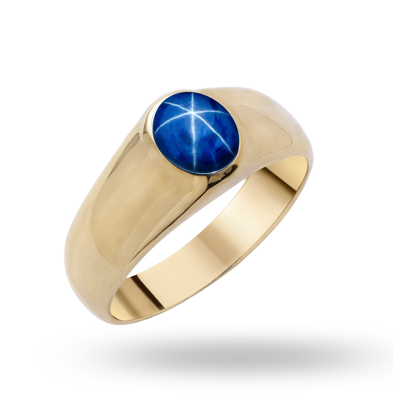 Blue Star Sapphire Ring (SOLD)