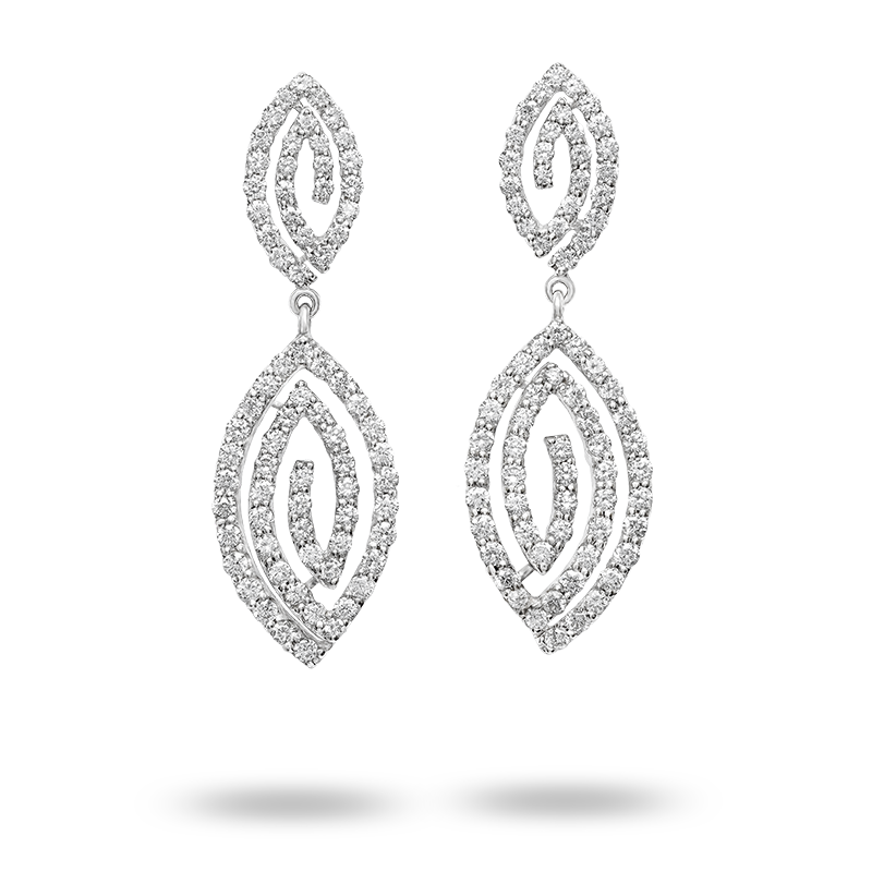 White gold Diamond Earrings (SOLD)