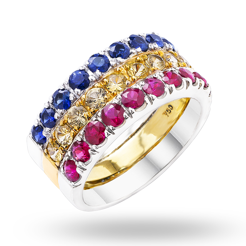 Fancy Coloured Sapphire Ring (SOLD)