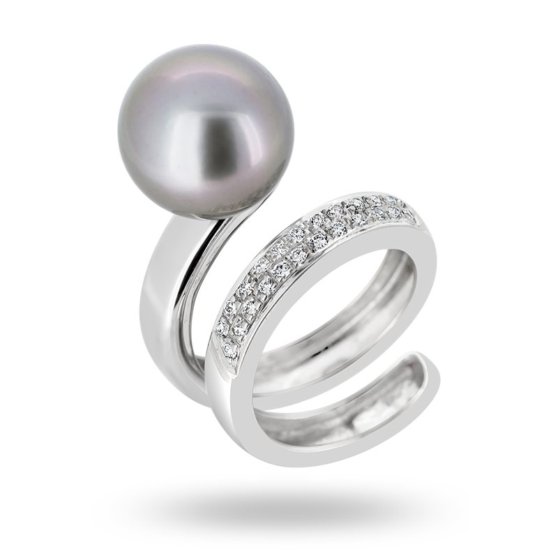 White Gold Pearl Ring (SOLD)