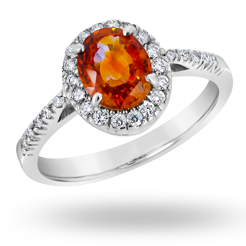 Orange Sapphire Ring (SOLD)