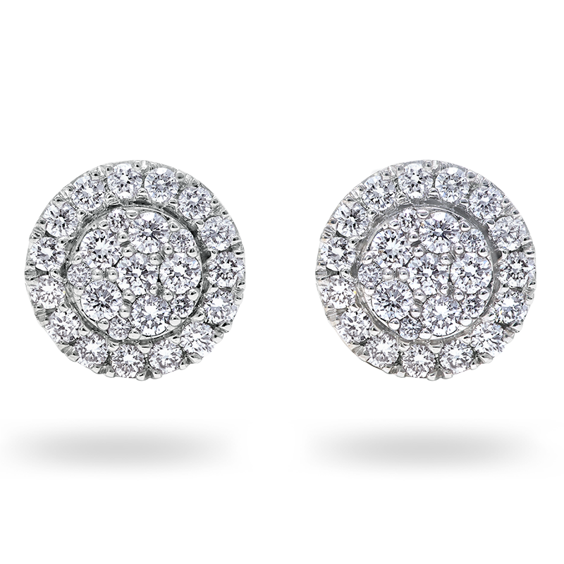 Pave set Diamond Earrings (SOLD)