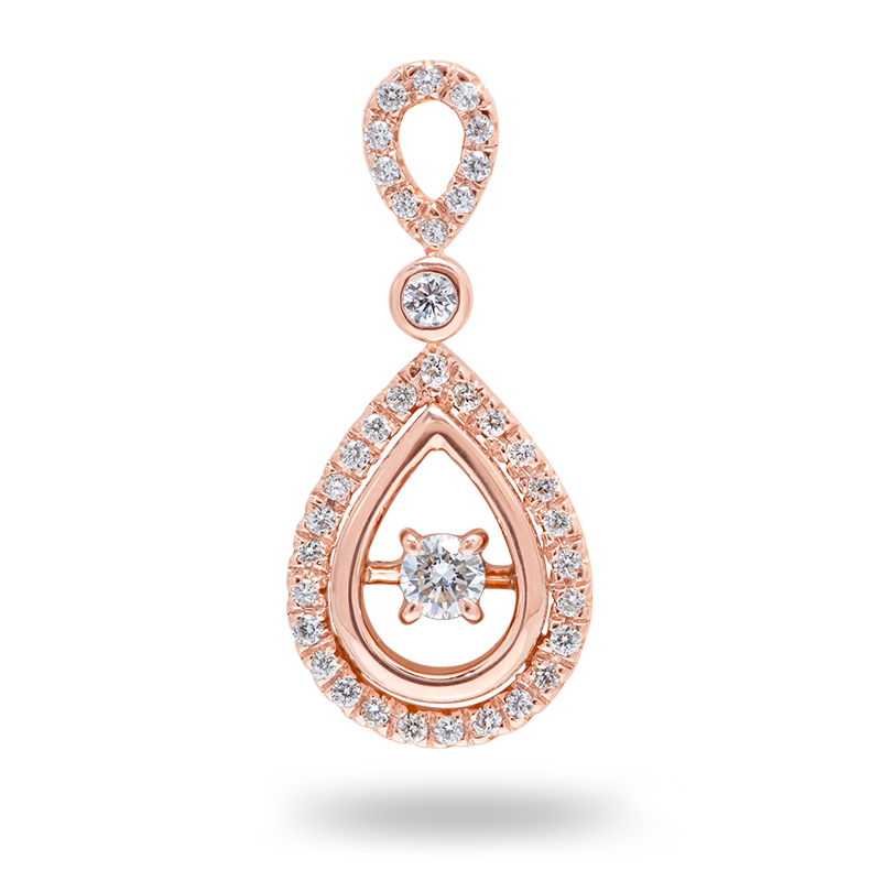 Rose Gold Diamond Pendant (SOLD)