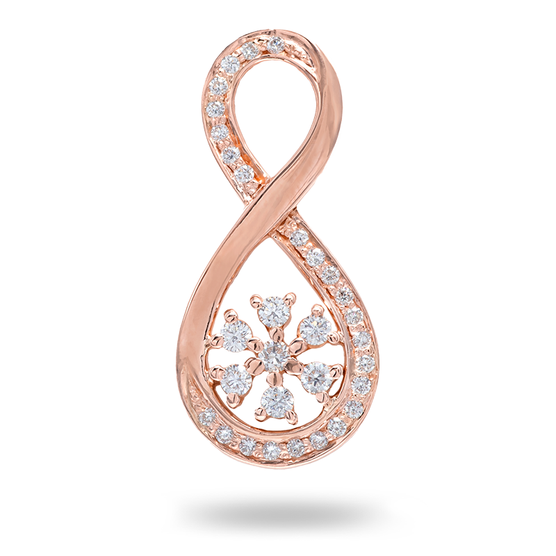 Rose Gold Diamond Pendant (SOLD)