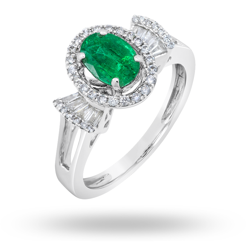 White Gold Emerald Ring (SOLD)