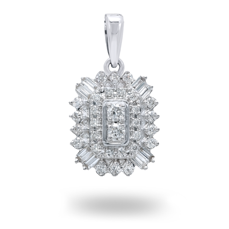 White Gold Diamond Pendant (SOLD)