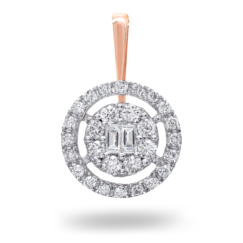 Rose Gold Diamond Pendant (SOLD)