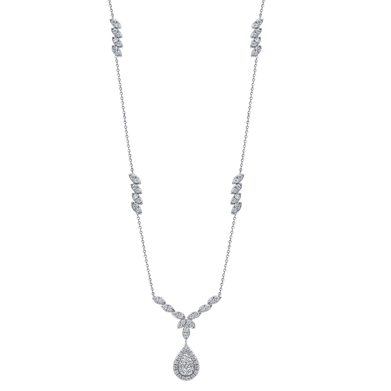 White Gold Diamond Necklace (SOLD)