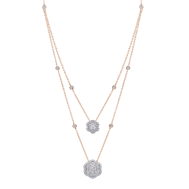 Rose Gold Diamond Necklace (SOLD)