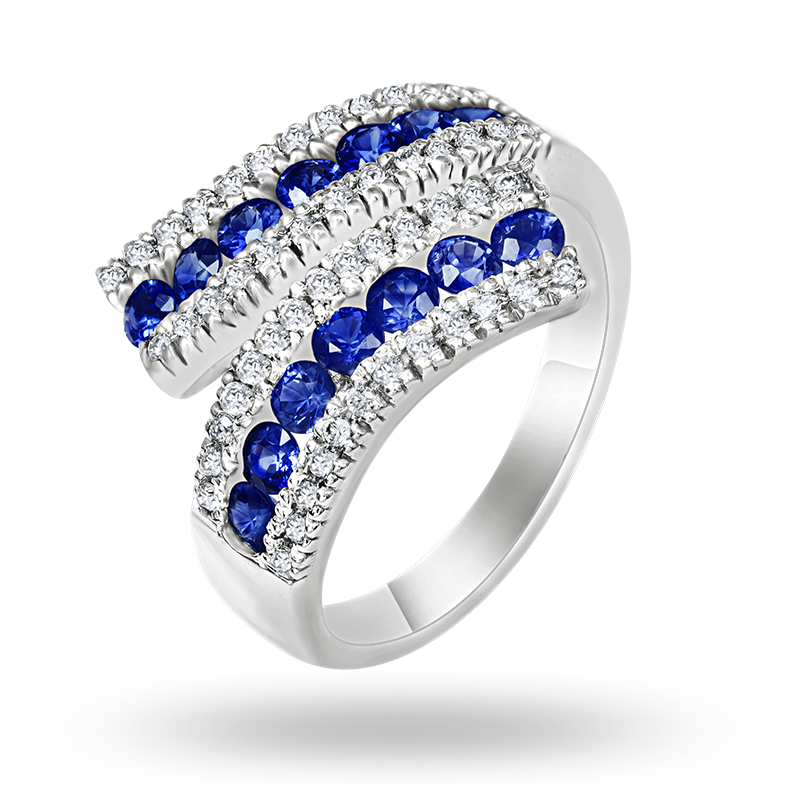 Channel Set Blue Sapphire Ring (SOLD)