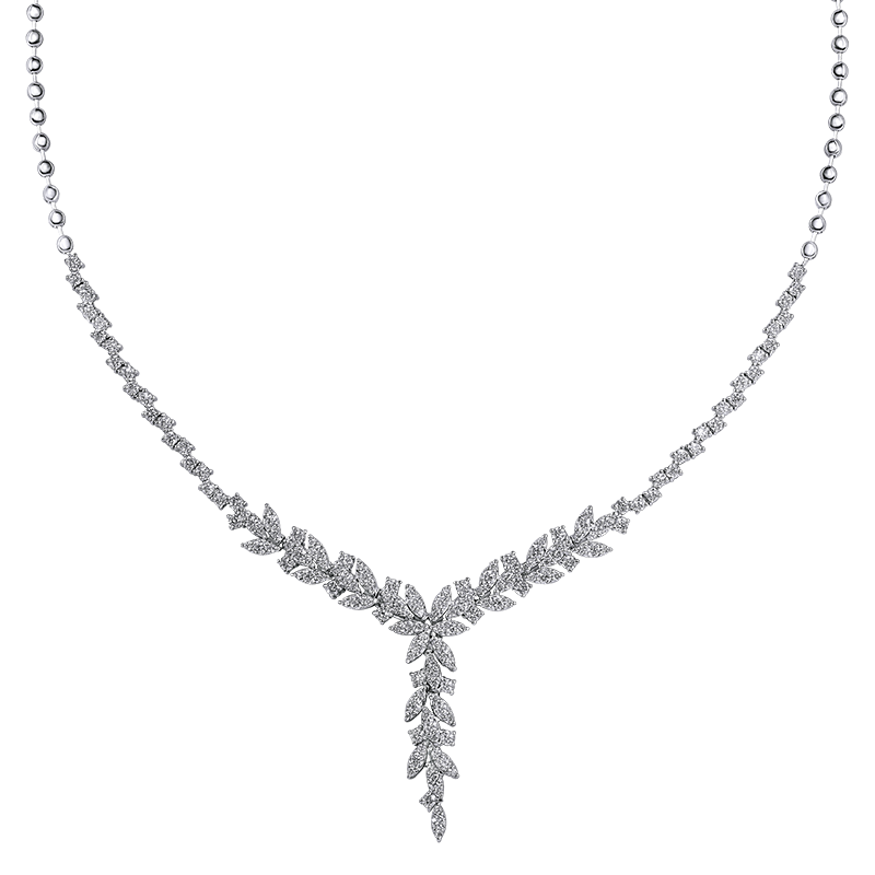 White Gold Diamond Necklace (SOLD)