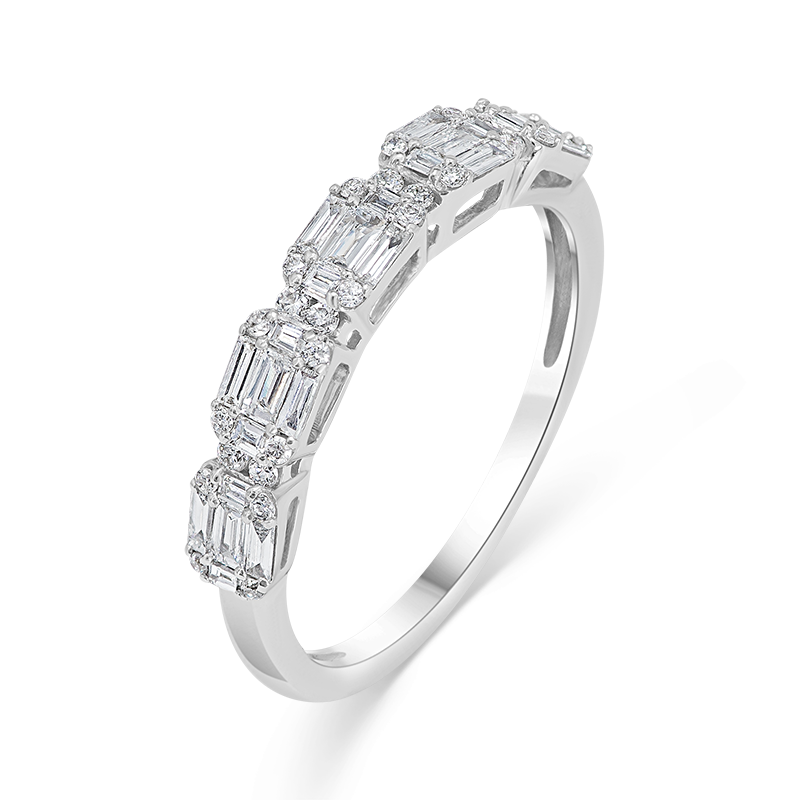 Illusion set white gold Diamond Ring (SOLD)