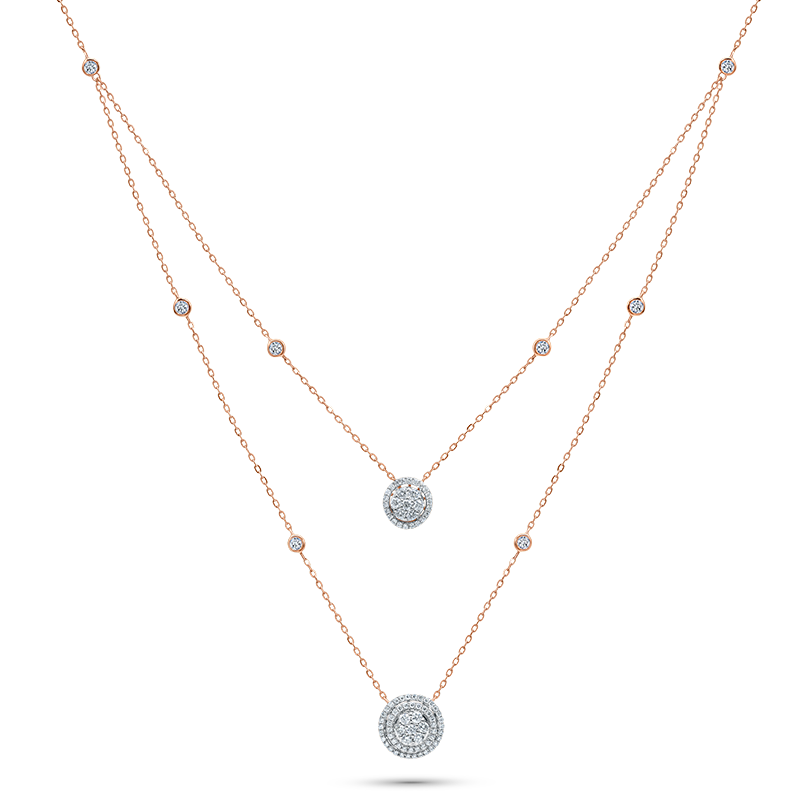 Rose Gold Diamond Necklace