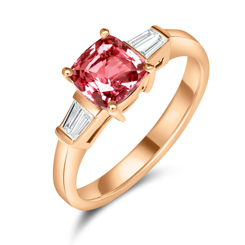 Rose gold Padparadscha Ring (SOLD)