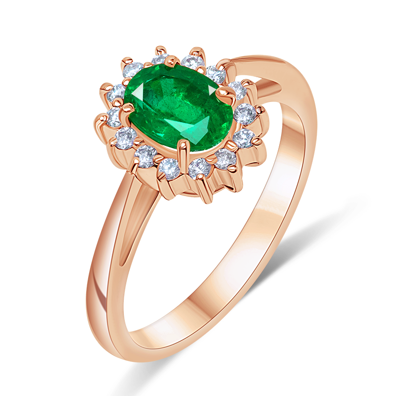 Rose Gold Emerald Ring (SOLD)