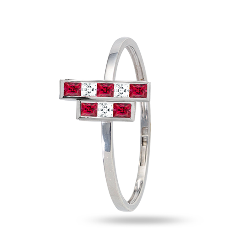 The Red Building Bangle - Medium