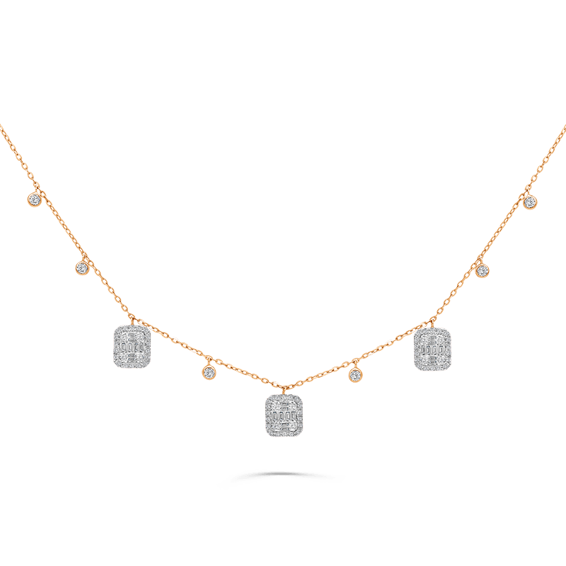 Rose Gold Diamond Necklace