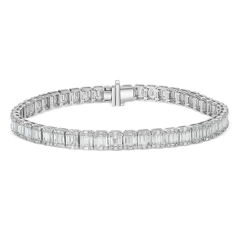 Channel Set Diamond Bracelet