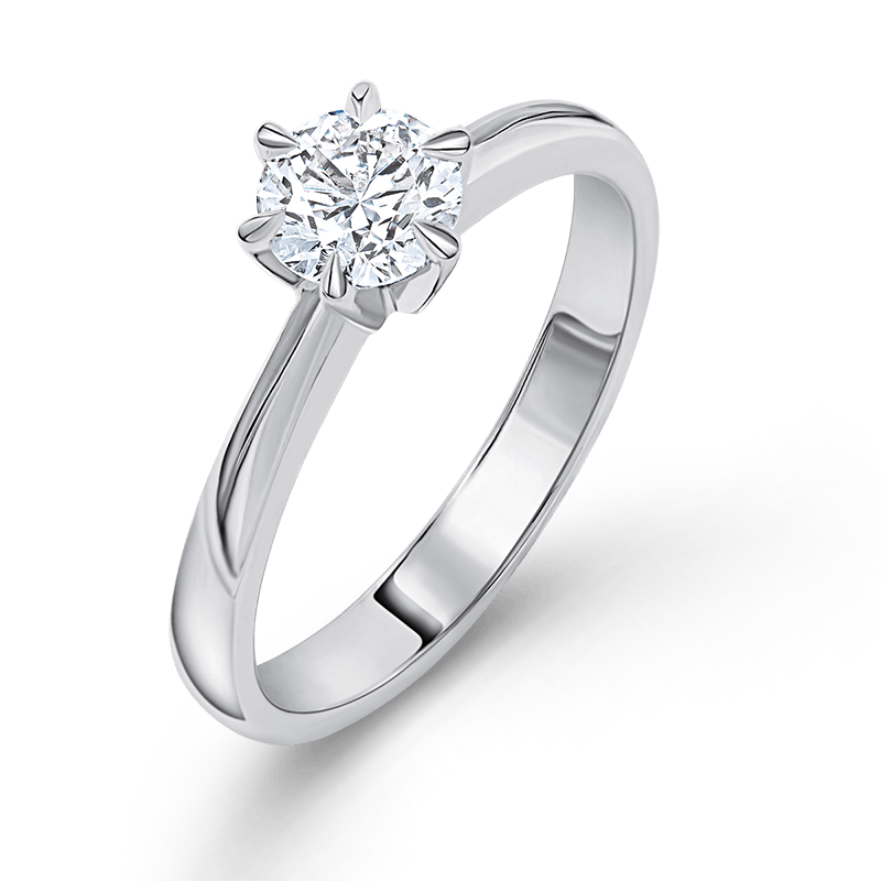 Platinum Solitaire Diamond Ring