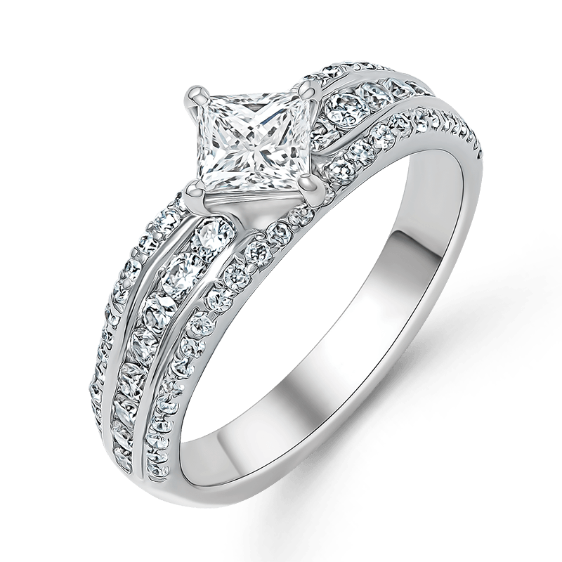 White Gold Diamond Ring