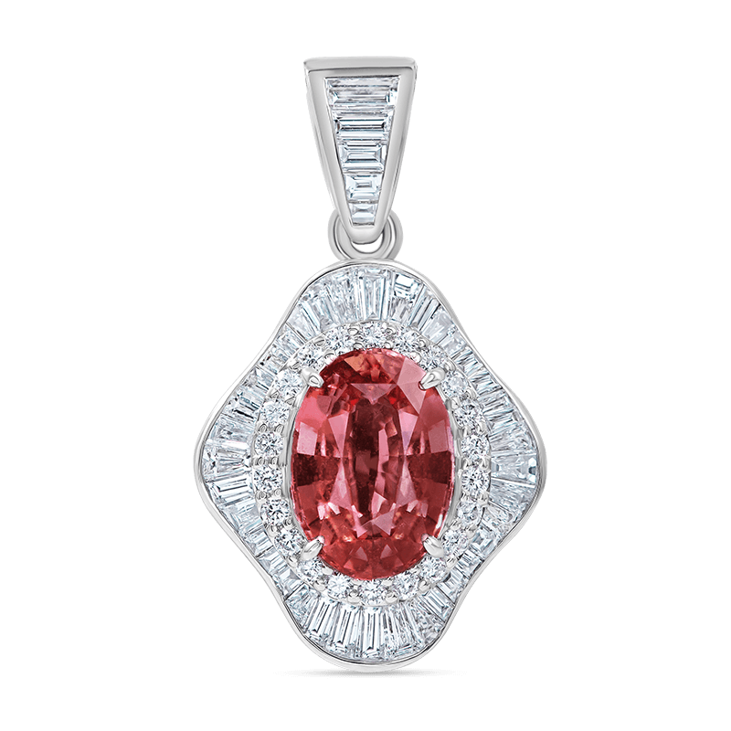 Padparadscha Ballerina Pendant