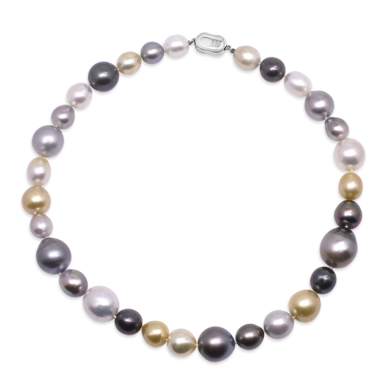 Multi Coloured Pearl Strand