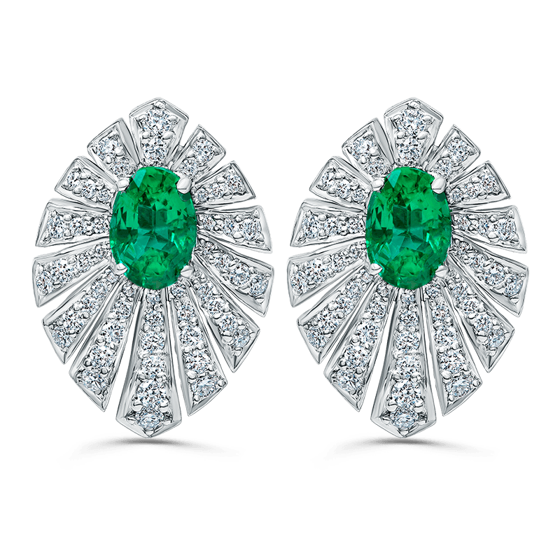 Emerald Fern Earrings