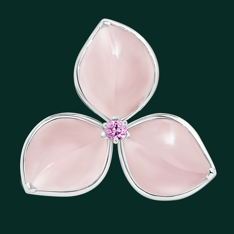 Dawn Rose Bougainvillea Pendant