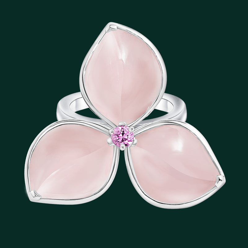 Dawn Rose Bougainvillea Ring