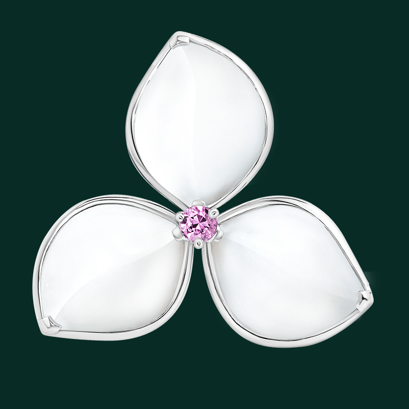 Moonlight White Bougainvillea Pendant