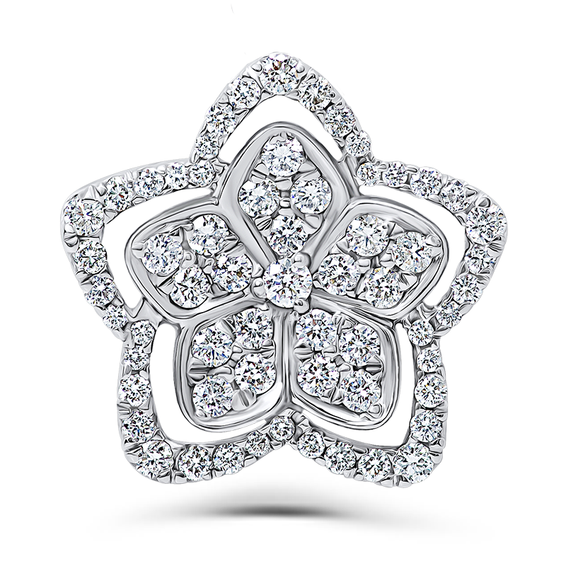 Diamond Platycodon Pendant