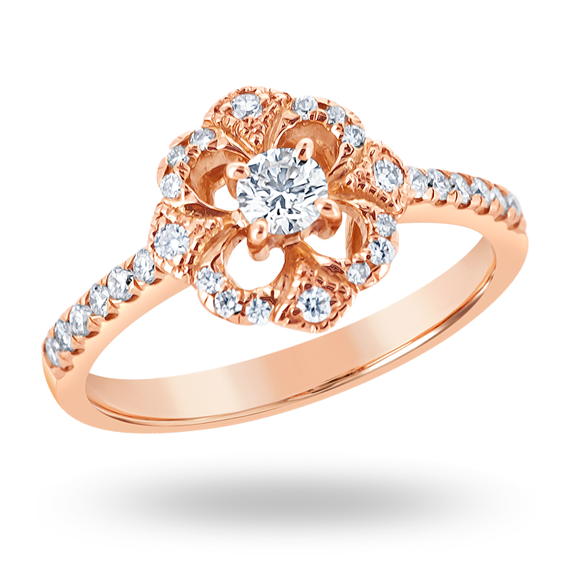 Rose Gold Diamond Ring