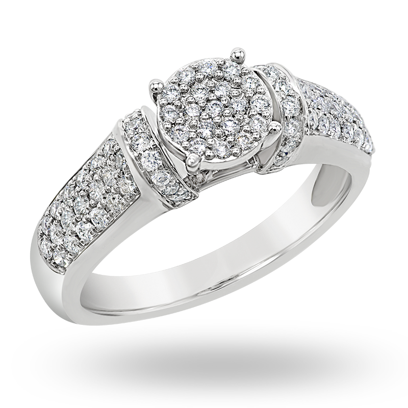 Pave set Diamond Ring