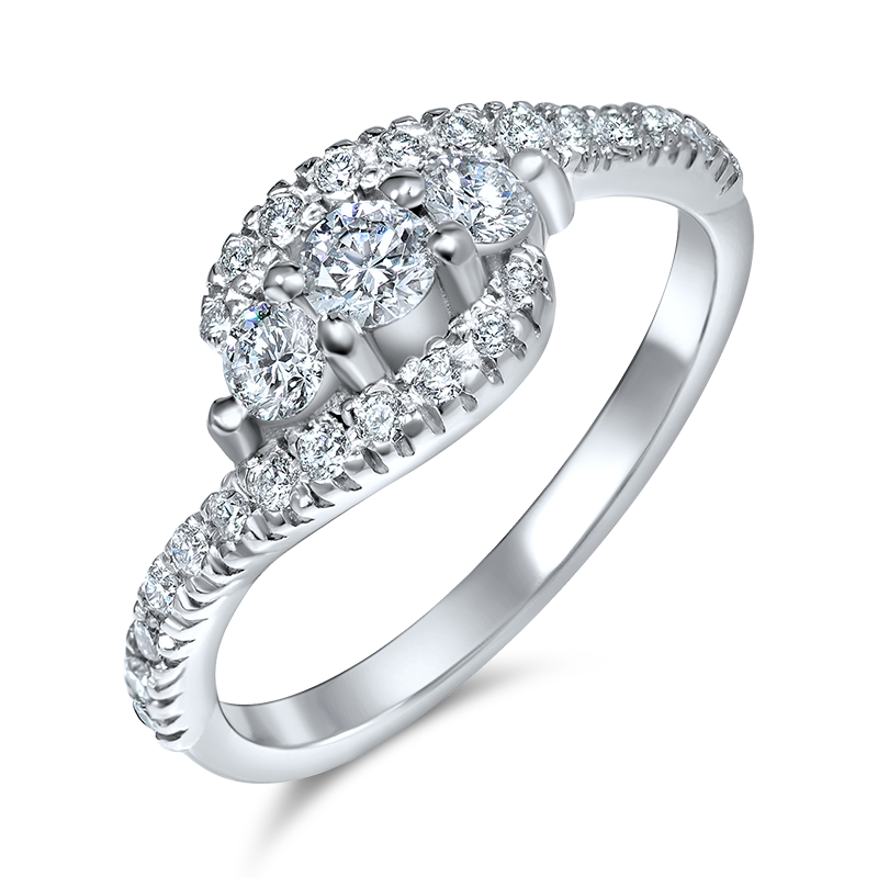 White Gold Diamond Ring